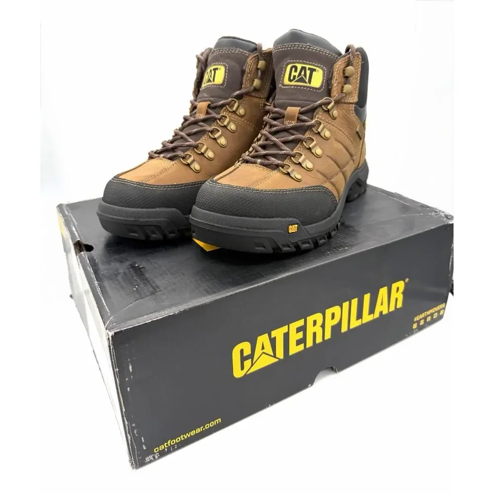 Caterpillar Threshold WP Soft Toe Boots Real Brown P74128 Mens Size 9.5 M NIB